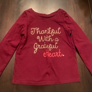Girls Thanksgiving shirt